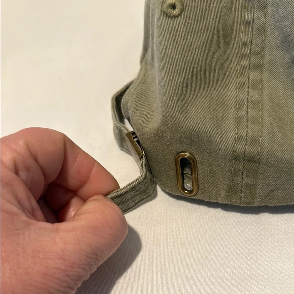 Men’s Olive Green Beardbrand Baseball Cap Hat - Picture 5 of 8